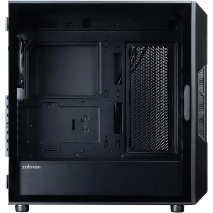 Zalman I3 NEO V2 BLACK, Midi Tower PC mit gehärtetem Glas, ATX/Mini-ITX, Schwarz, 3x 120 mm Lüfter – Bild 5