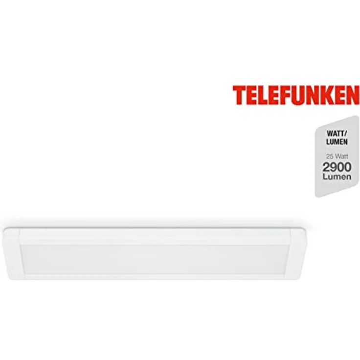 TELEFUNKEN - Led Unterbauleuchte 61,5 Cm, Küche, Led Leiste Küchenschrank, Werkstattlampe, Neutralweißes Licht, 25 W, 2900 Lm, Weiß – Bild 2