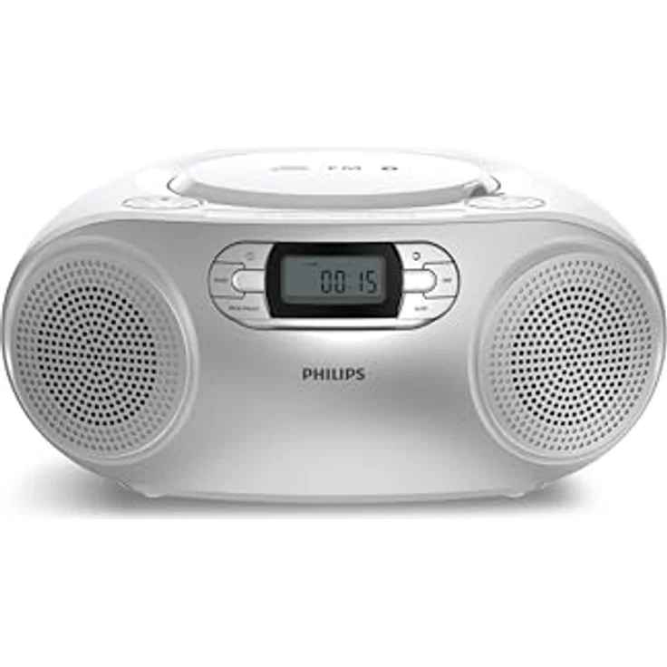 Philips Tragbare CD-Soundmaschine TAZ2000, DAB+/UKW-Radio, Bluetooth 6.0, Kassettenspieler, USB-Wiedergabe, Dynamische Bassverstärkung, Stereolautsprecher, Netz-/Batterieversorgung – Bild 2