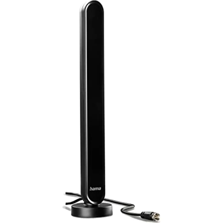 Hama DAB-Zimmerantenne für Radio (DAB, DAB+, UKW, digitale Innenantenne mit Verstärker, aktive Stabantenne mit F-Stecker, 1,4m Kabel) schwarz – Bild 2