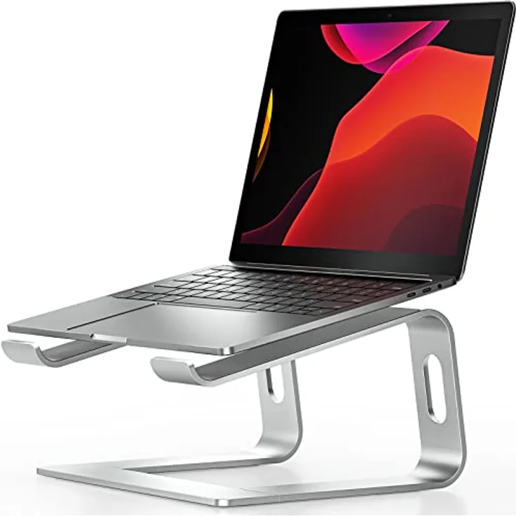 Nulaxy C3 Abnehmbarer Laptop Ständer, Ergonomische Aluminium Halterung für 10"-16" Notebooks, Silber
