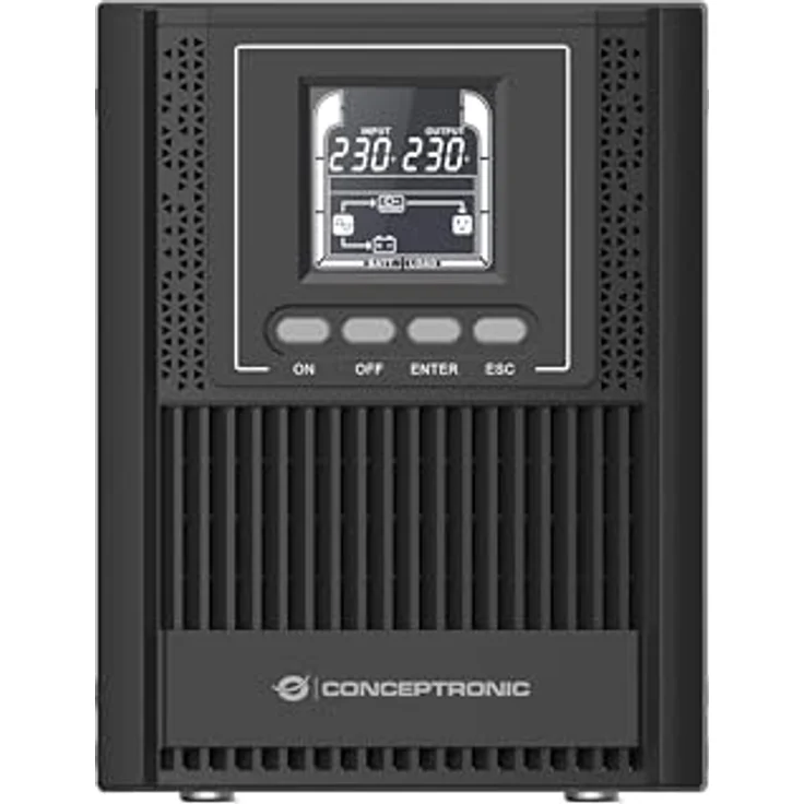 Conceptronic ZEUS USV 1000VA 900W Online UPS,IEC EPO Port - Tower USV mit ECO-Modus, HID-USB Kommunikation, Emergency Power Off (EPO) Port – Bild 2