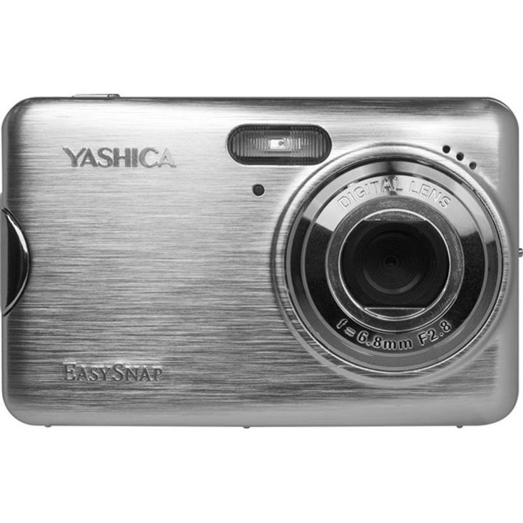 Yashica EASYSNAP Digitalkamera mit 8x Digitalzoom, 2.4 Zoll Display und eingebautem Blitz, Silber