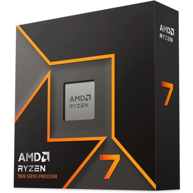 AMD Ryzen 7 9700X Prozessor, 8 Kerne/16 Threads, Zen 5-Architektur, 40MB L3 Cache, 65W TDP, Bis zu 5,5 GHz Boost-Frequenz, Socket AM5, DDR5 & PCIe 5.0 – Bild 1
