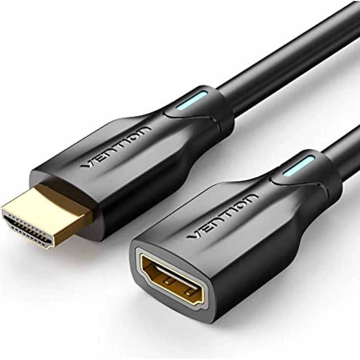 VENTION HDMI 2.1 Verlängerungskabel 1,5m, 4K/120Hz, 8K/60Hz, Stecker auf Buchse, kompatibel mit TV, Laptop, Tablet, HDTV, Projektor, stabile Signalübertragung, PVC-ummantelt – Bild 1