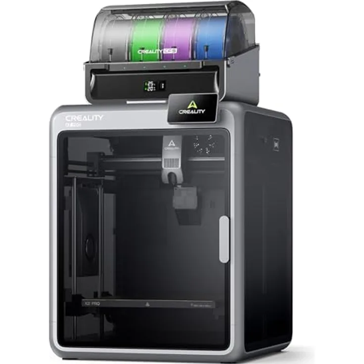 Creality 3D K2 Pro Combo, Multicolor 3D-Drucker mit 300x300x300 mm Bauvolumen, automatischer Nivellierung und kompatibel mit 16 Farben