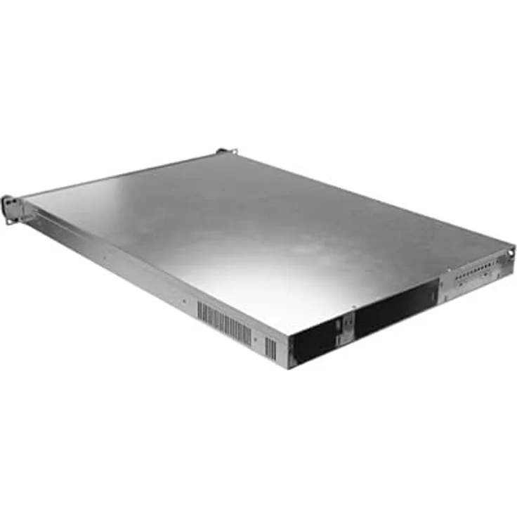 Lanberg SC01-6501-12B, 19" Rackmount Server Gehäuse für E-ATX und SSI EEB-Boards, 1U, 4 Laufwerkseinschübe, 8 PWM-Lüfter, verzinkter Stahl – Bild 1