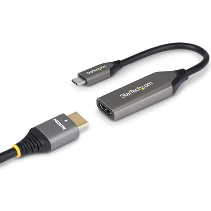 StarTech.com USB-C zu HDMI Adapter, 8K 60Hz und 4K 120Hz, HDMI 2.1 Konverter, Thunderbolt und USB4 kompatibel, 20 cm Kabel für ultrahochauflösendes Display