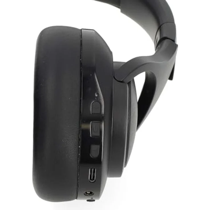 Nedis Drahtlose Over-Ear-Kopfhörer, Hybrid-Geräuschunterdrückung (ANC), 28 Std. Akkulaufzeit, Bluetooth 5.3, integriertes Mikrofon, Schwarz – Bild 2