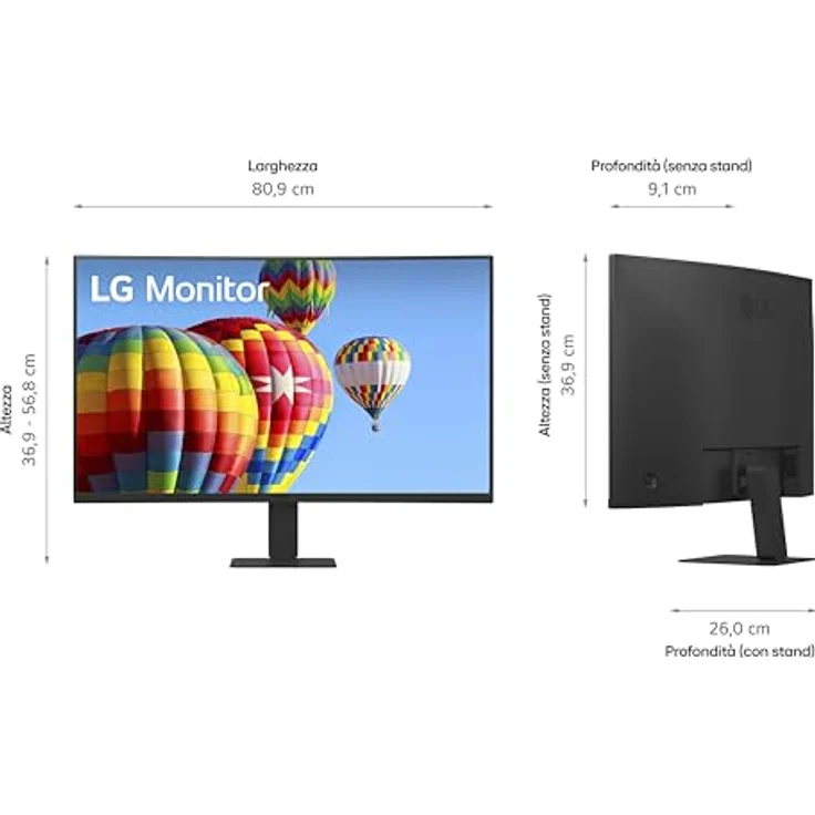 LG 27U421A-B, 27 Zoll FHD IPS-Desktop-PC-Monitor, 100 Hz, HDR10, sRGB 99%, neigbar, HDMI 2.0, USB-C (15 W) – Bild 10