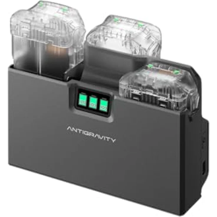 Antigravity A1 Charging Hub, Ladestation für Drohnenzubehör mit PD-Schnellladen, Schwarz – Bild 6