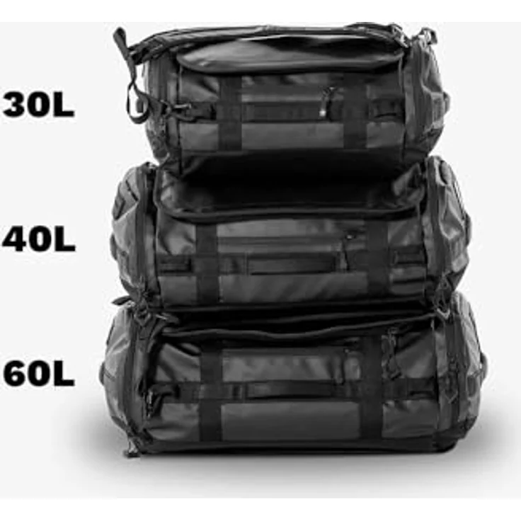 Wandrd Carryall Duffel, Fotorucksack und Kamera Schultertasche mit 40 l Volumen, Schwarz – Bild 8