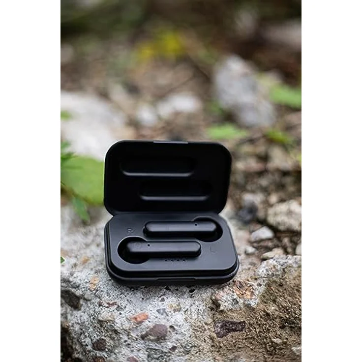 FOREVER TWE-110 Earp Bluetooth-Kopfhörer mit Ladetasche schwarz TWS Touch-Control Integriertes Mikrofon In-Ear Ohrhörer Kabellos Headset Mit Powerbank – Bild 6