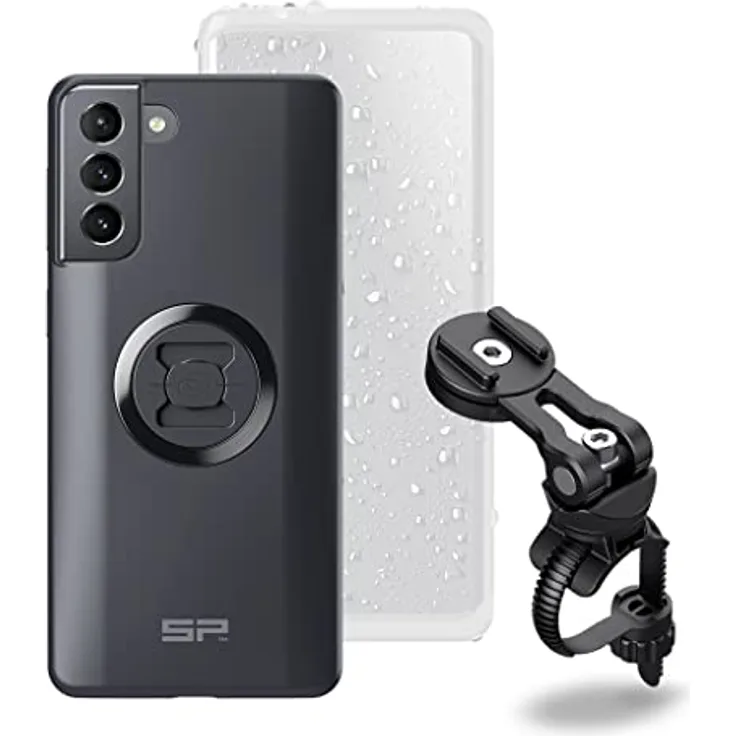SP CONNECT Bike Bundle II für S21+, inkl. Phone Case, Weather Cover, Universal Bike Mount, robust und wetterfest, für Lenker-Durchmesser 22-42 mm