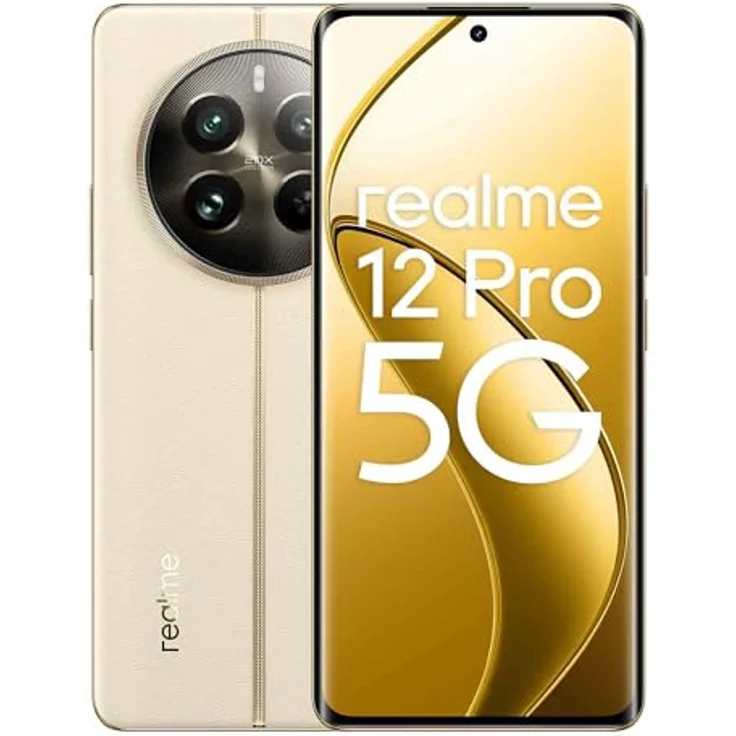 realme 12 Pro 5G Smartphone, 8+256GB, Sony Portrait Camera 2X Optical Zoom, IMX882 OIS Camera, 6.7 inch 120Hz Curved Vision Display, 67W SUPERVOOC Charge, 5000mAh Massive Battery, beige – Bild 1