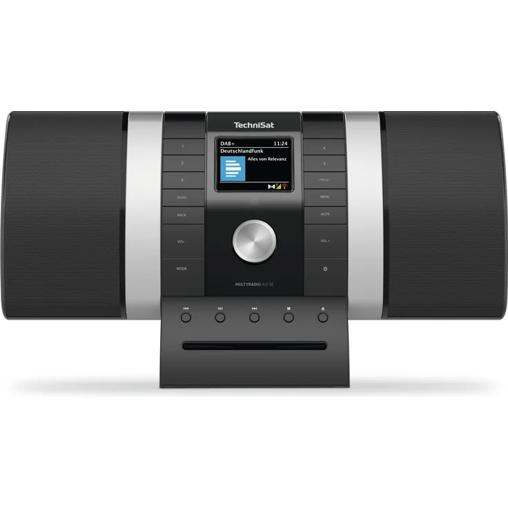 TechniSat Multyradio 4.0 SE (UKW, Internetradio, DAB+, WLAN, Bluetooth), Radio, Schwarz, Silber