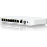 Ubiquiti USW-Flex-2.5G-8-PoE, smart managed Layer2 Switch mit 8x 2,5 GbE PoE++, 1x 10 GbE PoE Uplink, lüfterlos, Desktop-Design