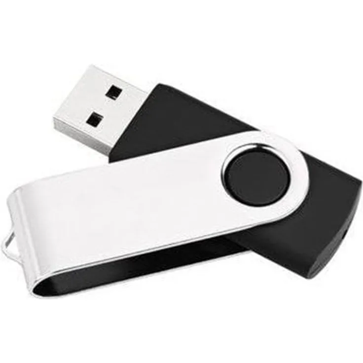 MediaRange USB Flash Drive 16 GB, USB 2.0, Schwarz/Silber