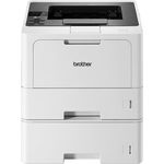 Brother HL-L5210DWT Laserdrucker schwarz weiß (A4, 48 Seiten/Min., 1.200x1.200 DPI, LAN, WLAN, Duplex, 250+520 Blatt Papierkassetten) weiß/grau