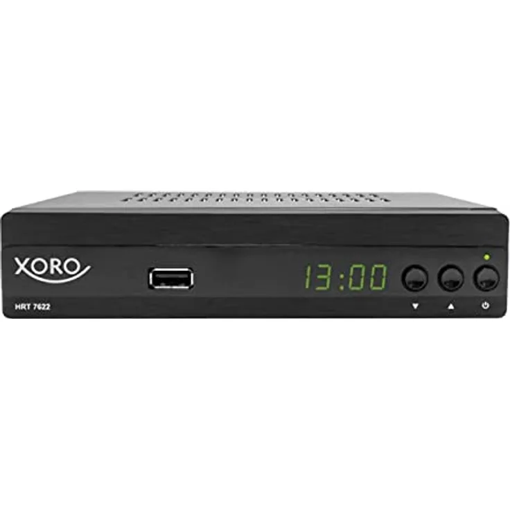 Xoro HRT 7622 NP, HD-DVB-T2 Receiver mit USB Mediaplayer und 400 Sendern, schwarz