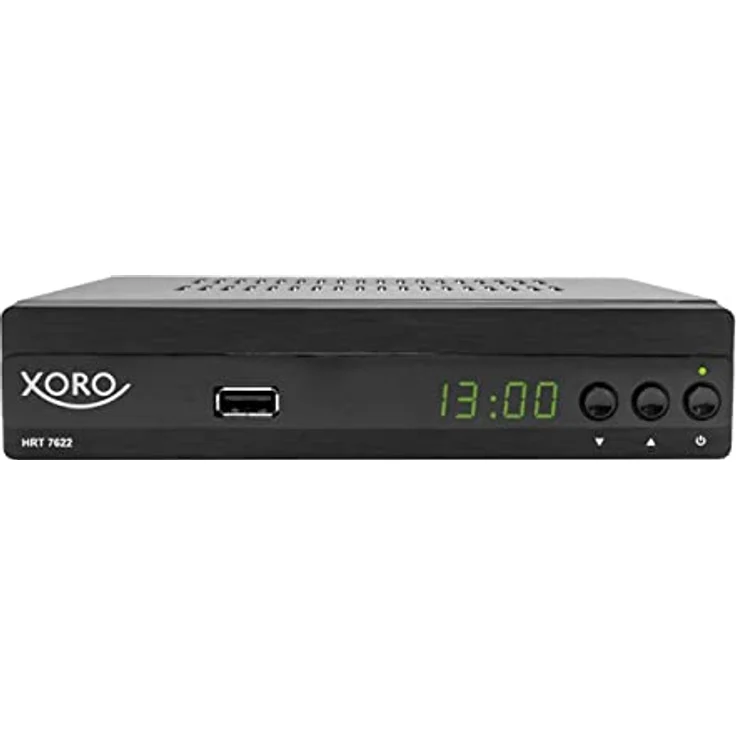 Xoro HRT 7622 NP, HD-DVB-T2 Receiver mit USB Mediaplayer und 400 Sendern, schwarz – Bild 1