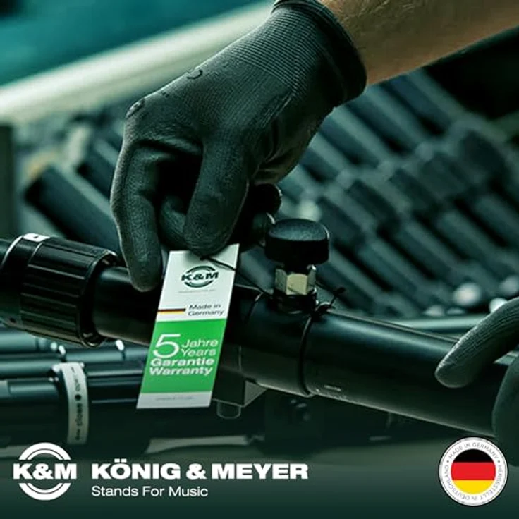 K & M 17580-014-55 Heli 2 Gitarrenständer, schwarz – Bild 7