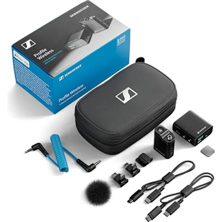 Sennheiser Profile Wireless 1-Channel Set Ansteckmikrofon mit 32-Bit Float Aufnahmefunktion, 2,4 GHz Empfänger und bis zu 7 Stunden Akkulaufzeit – Bild 2