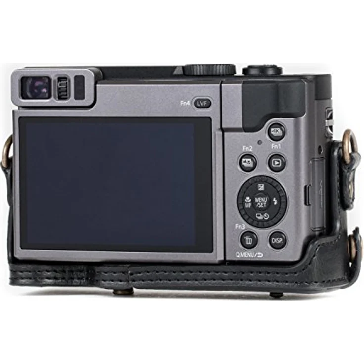 MegaGear MG1258 Panasonic Lumix DC-TZ95, DC-TZ90 Ever Ready Leder Kamera-Case mit Trageriemen - Schwarz – Bild 10