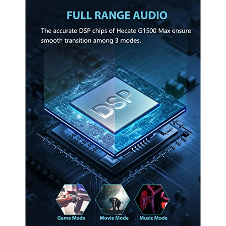 Edifier Hecate G1500 MAX 2.1 Gaming-Lautsprecher-System, 60W mit Subwoofer, RGB-Licht, Bluetooth 5.3 (Schwarz) – Bild 4