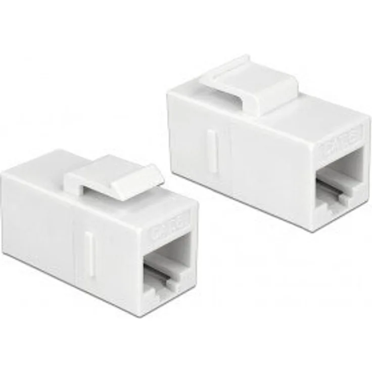 86379 - Keystone Modul RJ45 Buchse > RJ45 Buchse Cat.6 UTP weiß