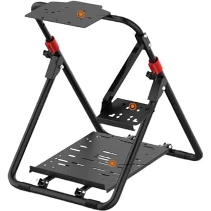 PXN Adjustable Gaming Wheel Stand A9, Höhenverstellbarer Stand für Lenkrad, Pedale und Gangschaltung, schwarz – Bild 1