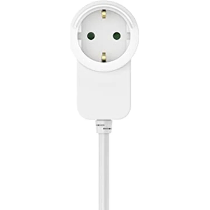 Hama Steckdosenleiste 3 fach mit integrierter Steckdose im Stecker (Mehrfachsteckdose mit Schalter, Schutzkontaktstecker für z.B. PC, TV, etc., Buchsen inkl. Berührungsschutz, 1,4 m) weiß – Bild 4