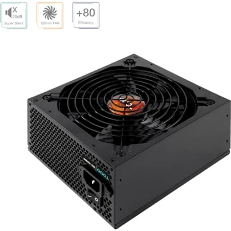 Tooq Technology TQHELIOS-750SP, PC Netzteil mit 750 W, 80 PLUS Bronze-Zertifizierung, aktiver PFC, Schwarz – Bild 2