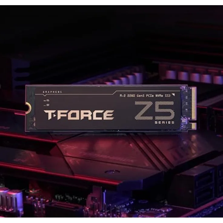 TEAMGROUP T-Force Z540 2TB DRAM SLC Cache 3D TLC NAND NVMe Phison E26 PCIe Gen5x4 M.2 2280 Gaming SSD mit ultradünnem Graphen Heat Spreader Lesen/Schreiben 12400/11800 MB/s TM8FF1002T0C129 – Bild 4