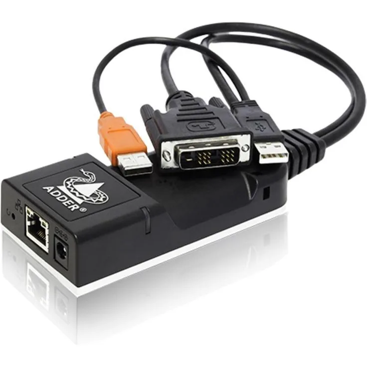 Adder ADDERLink Infinity CAM DVI, KVM Switch mit DVI-Unterstützung, 1920 x 1200 Auflösung, RJ45-Anschlüsse, einfache Installation
