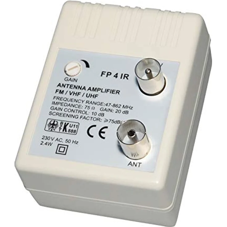 Stecker Antennenverstärker (47-862MHz, Verstärkung 20dB, regelbar 0-10dB) – Bild 2