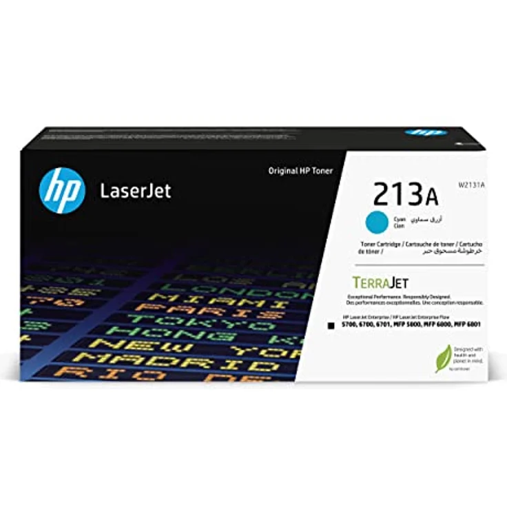 HP 213A Cyan Original LaserJet-Tonerkartusche, 3000 Seiten, mit verbesserten CO2-Bilanz – Bild 1