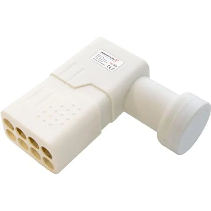 PremiumX PXS80, Satelliten-Komplettanlage 80cm mit Hellgrauer Stahl Satellitenschüssel, Octo LNB und Alu Wandhalter 45cm für bis zu 8 Teilnehmer – Bild 5