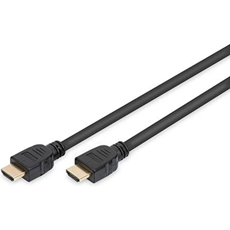 DIGITUS HDMI 2.1 Ultra High Speed Anschlusskabel, Typ A St/St, 2,0m, mit Ethernet, UHD 8K 60Hz - Vergoldete Kontakte - Schwarz – Bild 1