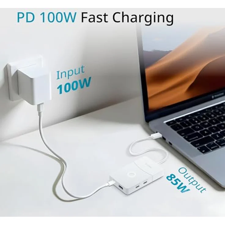 D-Link DUP-501 USB-Hub, 5 Port USB 3.2 Gen1 mit 5 GBit/s und Wireless HDMI, Weiß – Bild 8