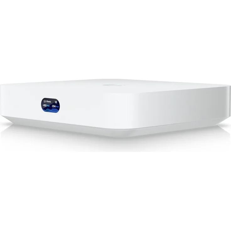 Ubiquiti UniFi Cloud Gateway Max, 1,5 Gbps Router mit 512 GB NVMe SSD, integrierte Sicherheitsfunktionen, weiß