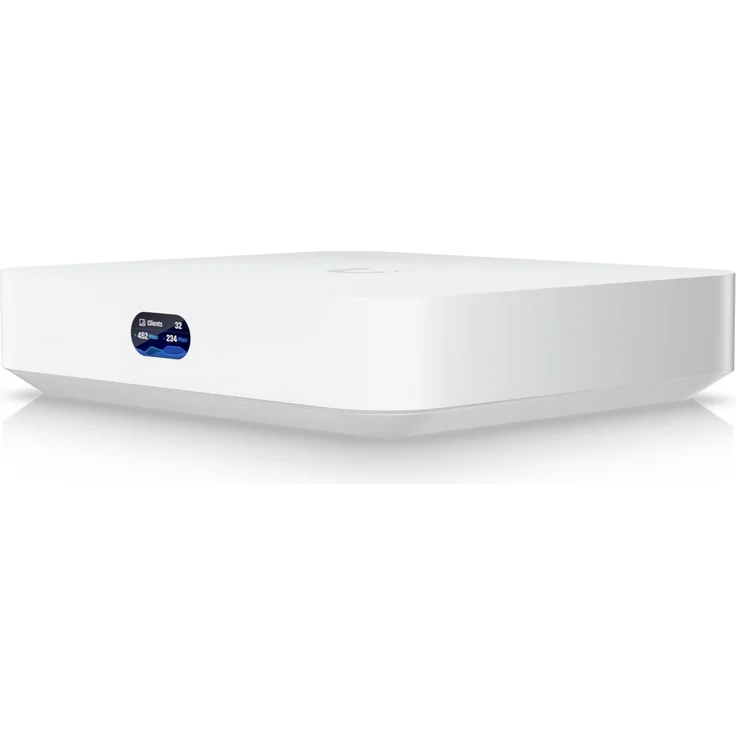 Ubiquiti UniFi Cloud Gateway Max, 1,5 Gbps Router mit 512 GB NVMe SSD, integrierte Sicherheitsfunktionen, weiß