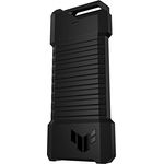 ASUS TUF Gaming A1 (ESD-T1A) SSD Gehäuse (USB-C 3.2 Gen 2x1, duale M.2 NVMe PCIe- und SATA-Schnittstellen, M.2 Q-Latch für einfache Installation, PS5 und Xbox-Unterstützung)