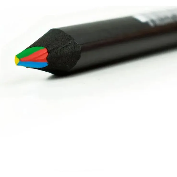 Legami OVER THE RAINBOW Multicolor Buntstift, ergonomisch dreieckig, 4 Farben, Holz, 17.5 cm