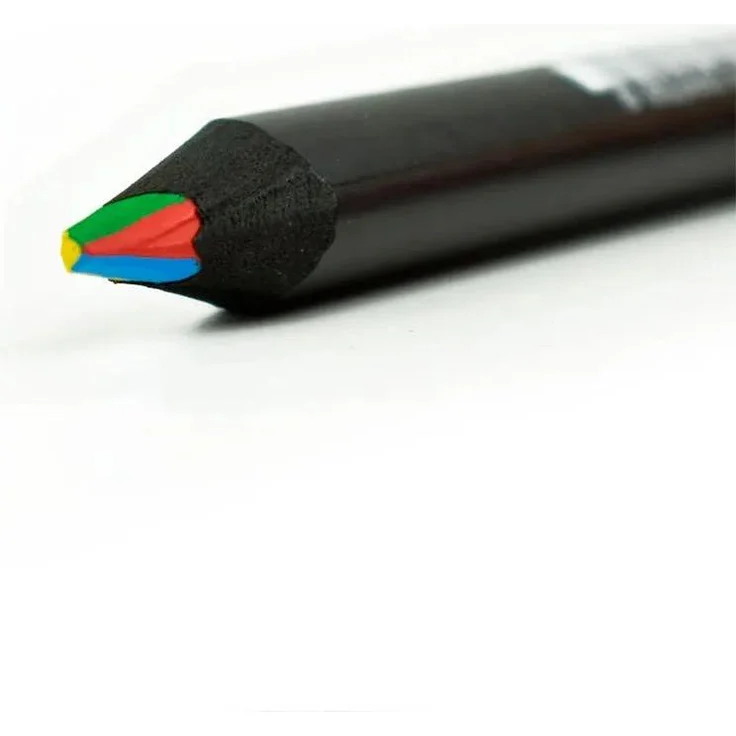 Legami OVER THE RAINBOW Multicolor Buntstift, ergonomisch dreieckig, 4 Farben, Holz, 17.5 cm