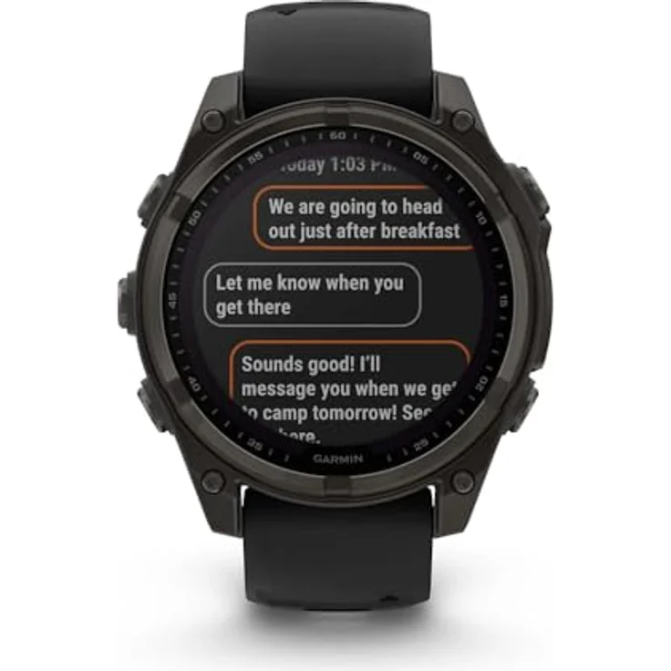 Garmin Fenix 8 Smartwatch, Multisport-GPS-Smartwatch mit großem Display, Schwarz – Bild 7