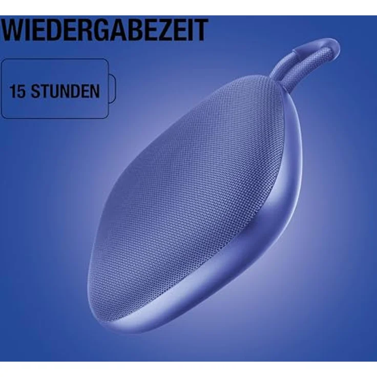 Fresh n Rebel Bold S3, 5 W Bluetooth Lautsprecher mit IPX6-Schutz und bis zu 15 h Laufzeit, Blau – Bild 3