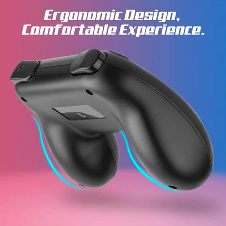 JoyHood Joy-Con Handgriffe für Switch/Switch OLED, Ergonomisches Design, 4er Pack in Rot-Blau-Schwarz-Weiß – Bild 4