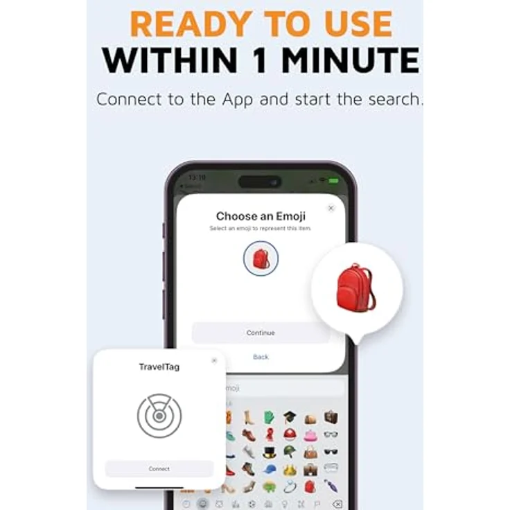 Xtorm TravelTag 3er Set, IP64 Tracker für Android und iOS, wasserfest, schwarz, GRS-zertifiziert – Bild 3