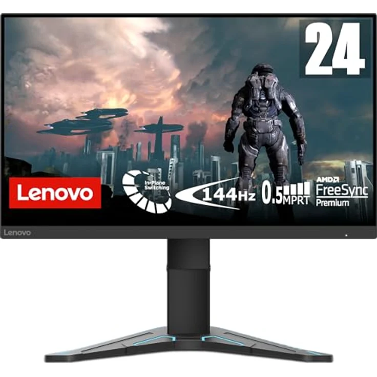 Lenovo G24-20 | 23,8" Full HD Gaming Monitor | 144Hz | 1ms Reaktionszeit | AMD Radeon FreeSync | schwarz – Bild 1